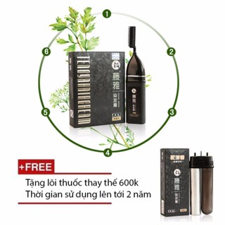 Siêu phẩm Lược Nhuộm Tóc Thông Minh Tengy+Tặng lõi thuốc 600k (Nhuộm Đen Phủ Bạc) số 1 VIỆT NAM