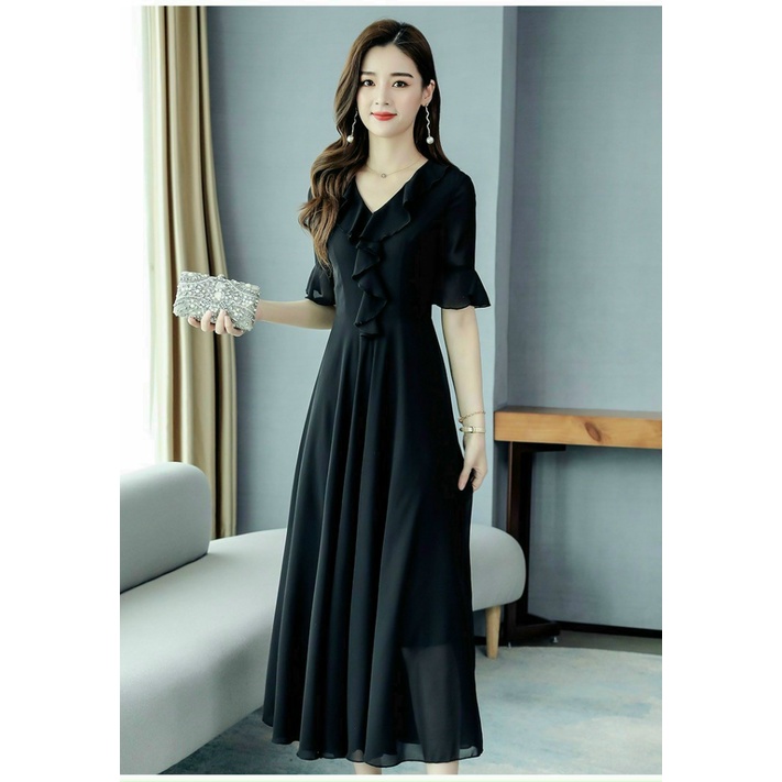 (Mẫu Mới) ĐẦM VOAN NỮ CHẤT VẢI MỀM MỊN THOẢI MÁI DỰ TIỆC SANG CHẢNH UP hhp