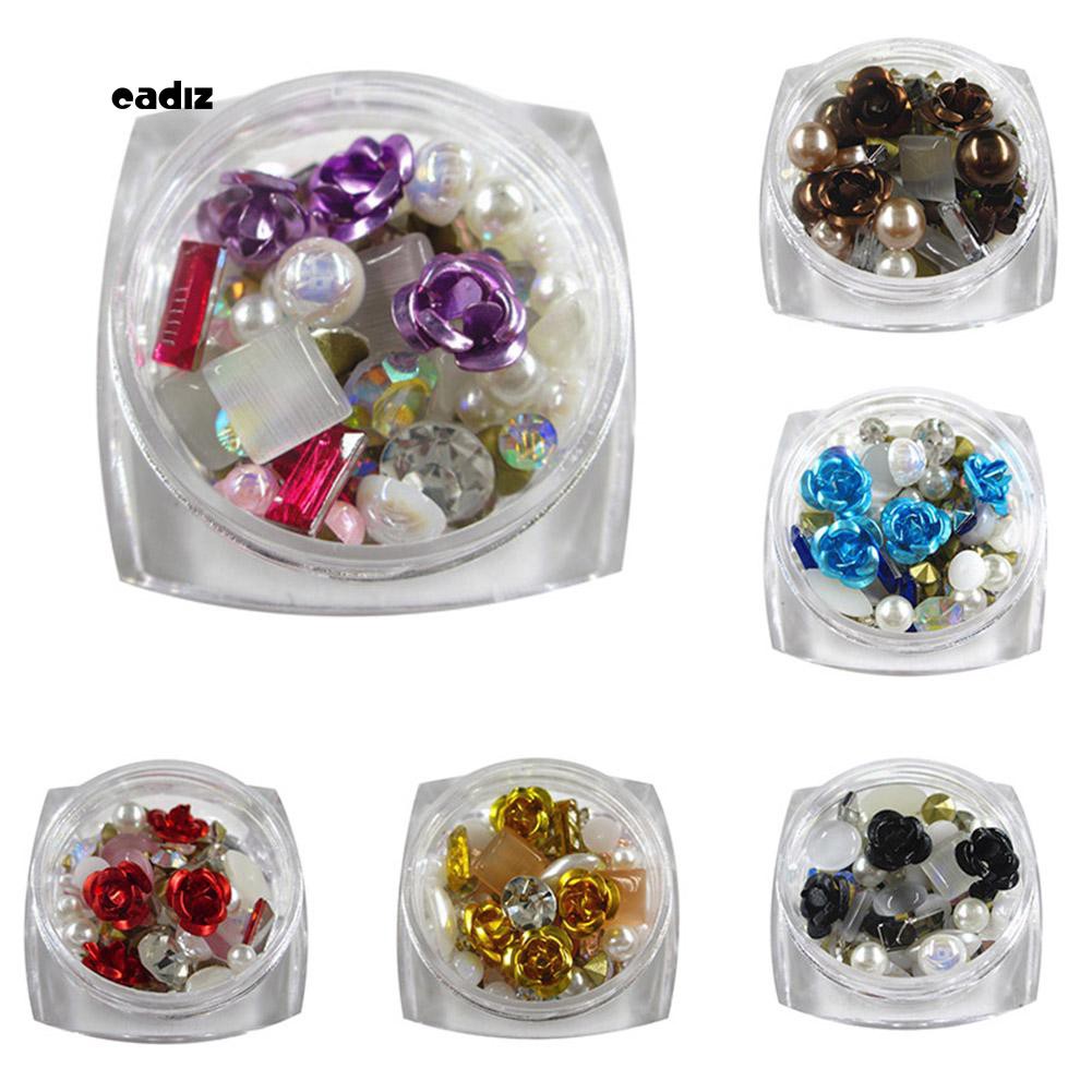[Hàng mới về] Hộp phụ kiện trang trí móng tay nghệ thuật lấp lánh nổi bật
