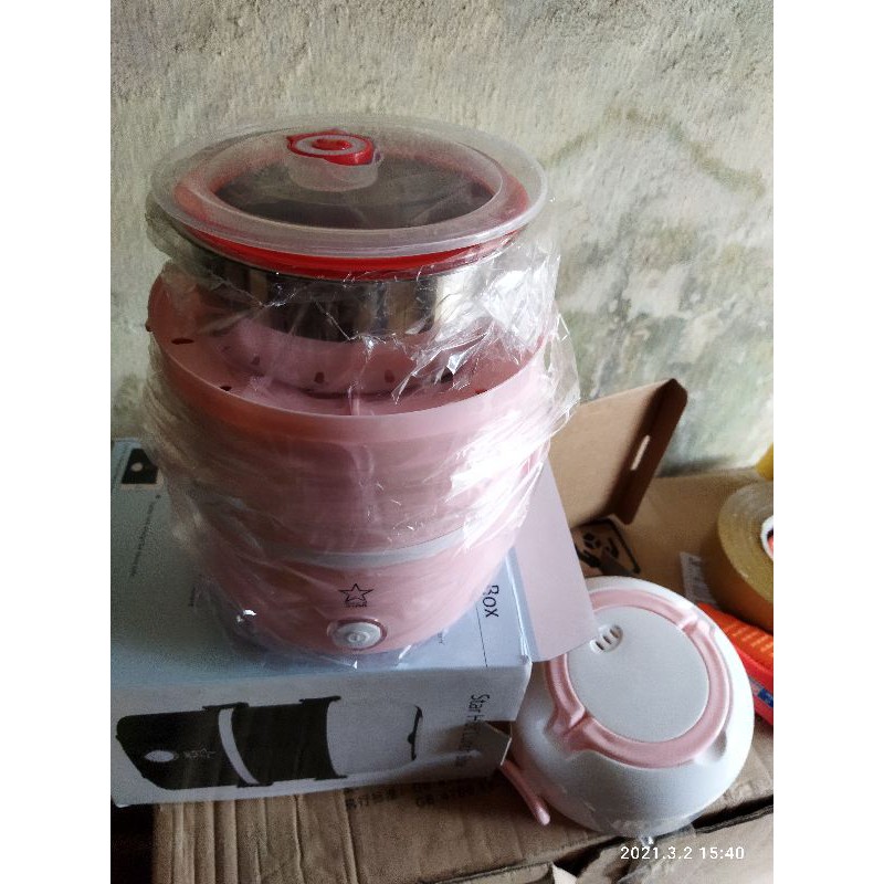 Hộp cơm hâm nóng 3 tầng inox 304 khít canh | BigBuy360 - bigbuy360.vn