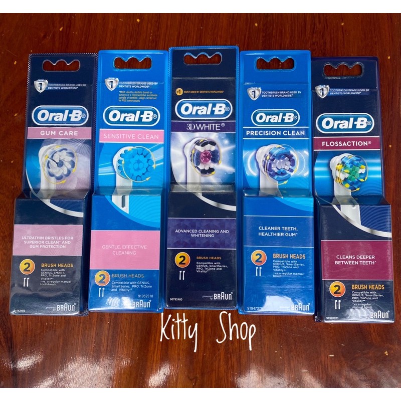 ĐẦU BÀN CHẢI ĐIỆN ORAL B SET 2 CÁI