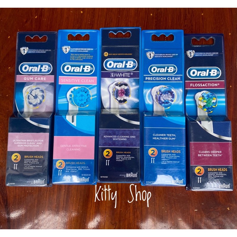 ĐẦU BÀN CHẢI ĐIỆN ORAL B SET 2 CÁI