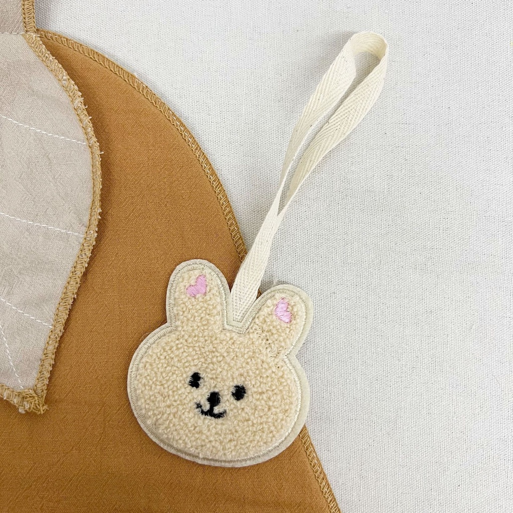 Thẻ Tên Mybabylive Hình Thỏ Hoạt Hình Có Dây Treo Trang Trí Ba Lô Đi Học Chống Thất Lạc Cho Bé