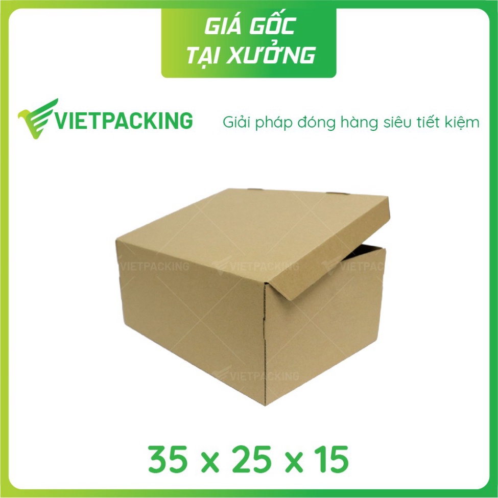 35x25x15 - 25 hộp carton đựng giày mẫu đẹp vuông vức S199