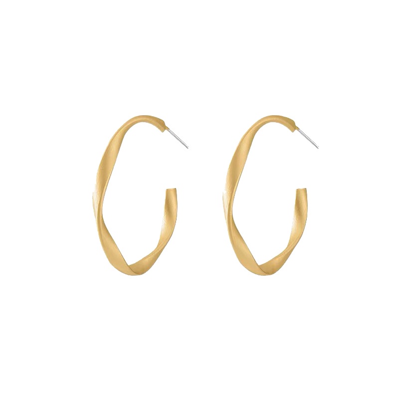 Khuyên tai tròn phong cách Hàn Quốc