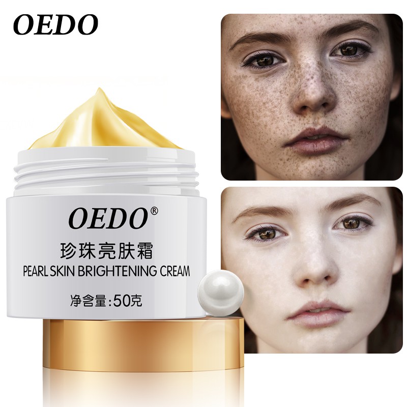 Kem làm sáng ngọc trai OEDO Dưỡng Ẩm Phục Hồi Làm Trắng Sáng Da Mờ Thâm Sạm Nám Cấp Nước Chống Lão Hóa Da Chống nhăn kiềm dầu 50g
