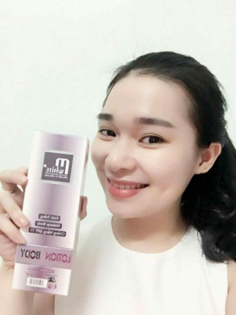 Kem chống nắng body, make up body và kích trắng BODY LOTION M'WHITE