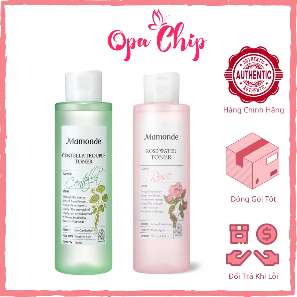 Nước Hoa Hồng Toner Rose/ Centella Mamonde