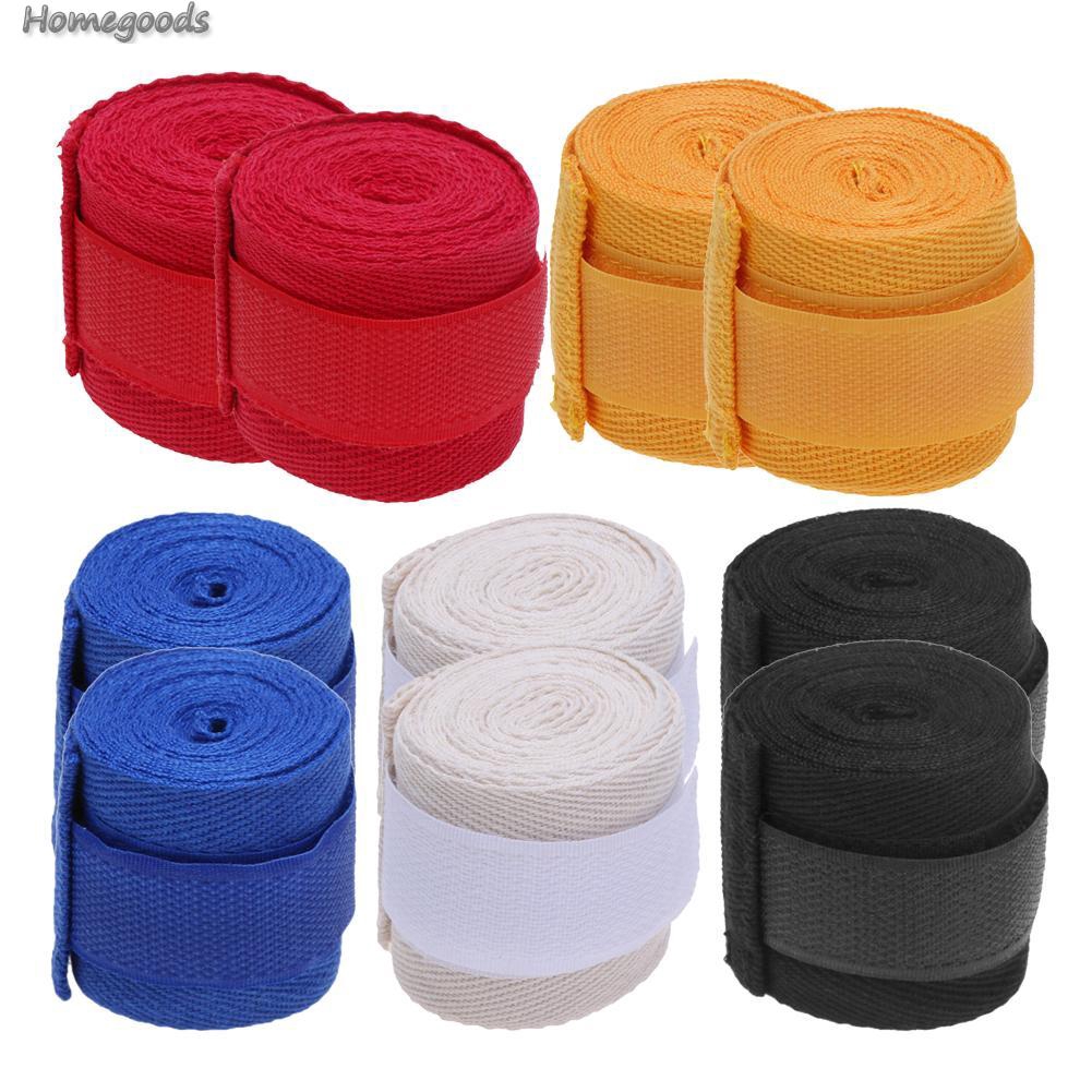 2 băng cotton 2.5m quấn cổ tay dùng để chơi thể thao Kick Boxing Taekwondo MMA