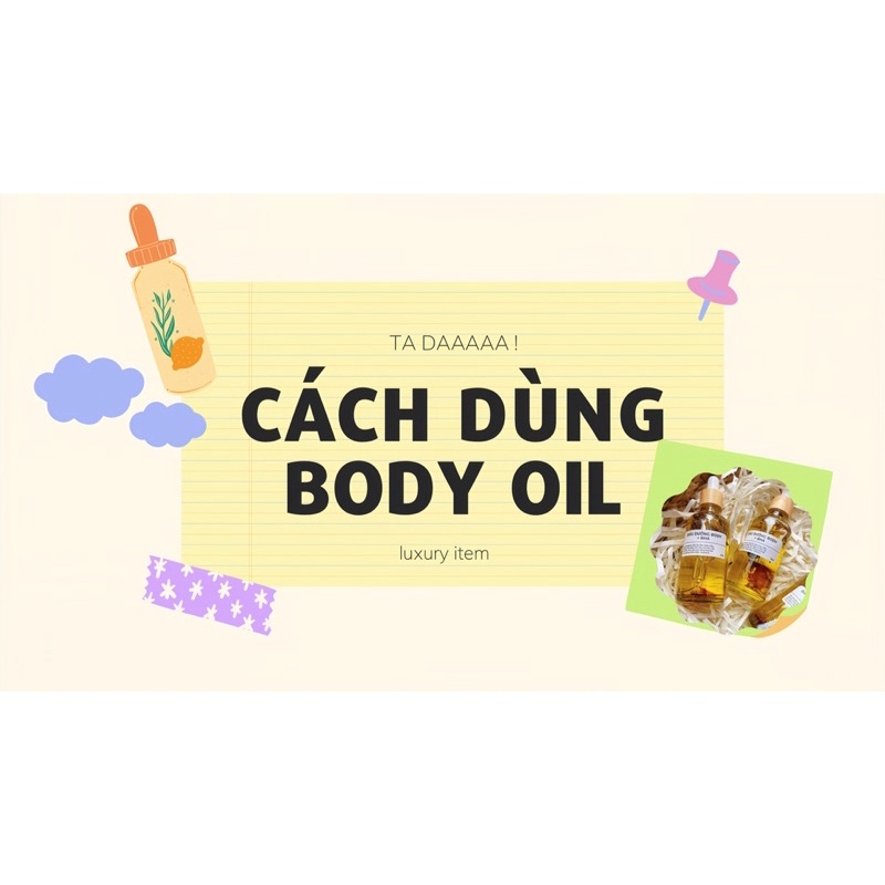Dầu Dưỡng Body Oil thảo mộc BHA 4% - Không Dùng Cho Phụ Nữ Mang Thai, Cho Con Bú