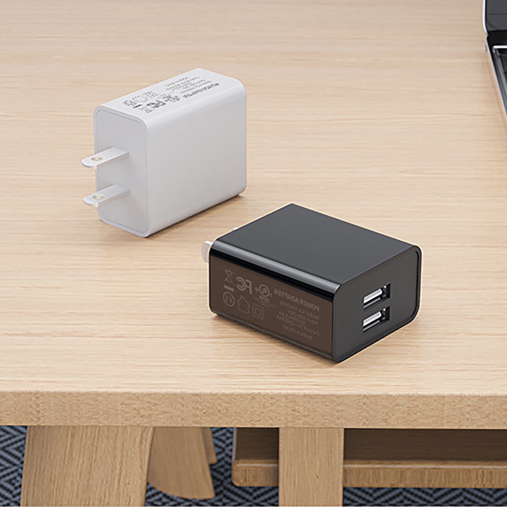 Cốc Sạc Điện Thoại Hai Cổng Usb Qc3.0 Ổn Định An Toàn Cho Đi Du Lịch