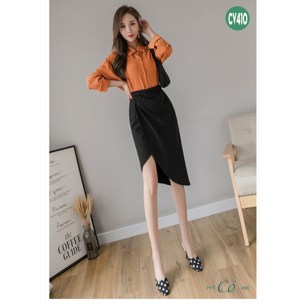 Chân váy lệch tà - CV410