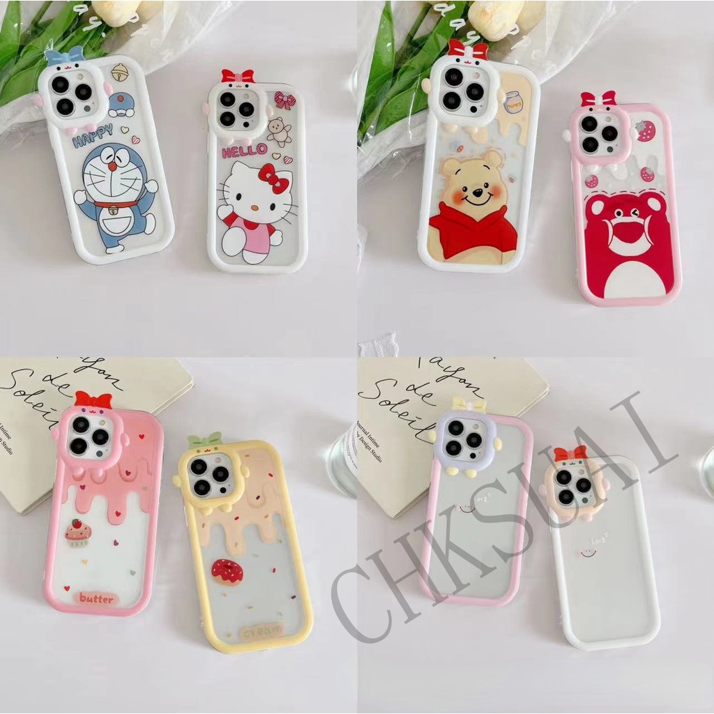 Ốp Điện Thoại Mềm Trong Suốt Họa Tiết Hoạt Hình Cho iPhone 13 12 11 Pro Max X XR Xs Max 8 7 6 6s Plus
