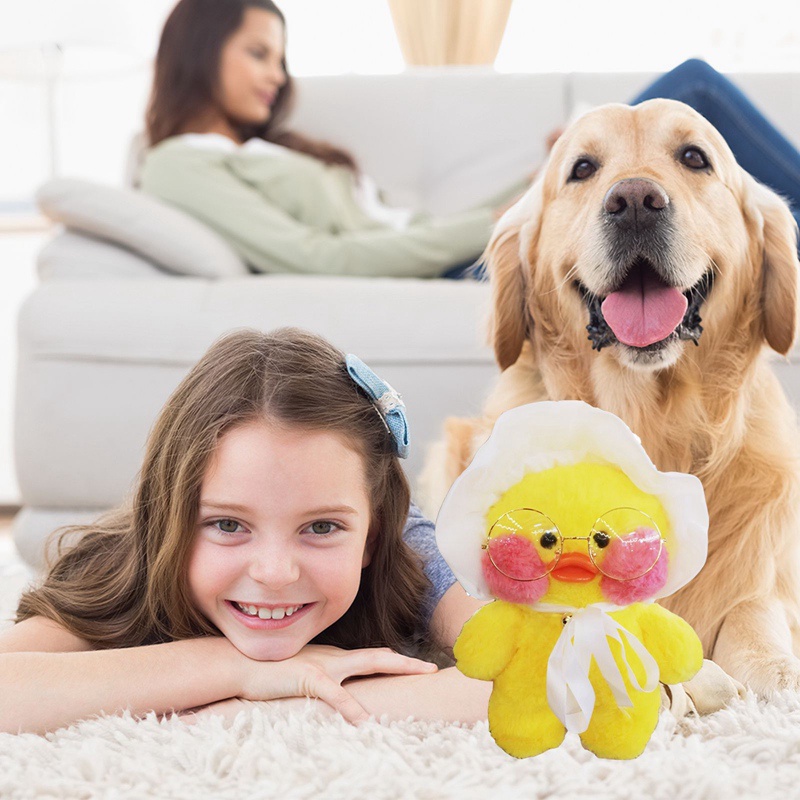 Đồ chơi nhồi bông Hình Vịt Vàng Dễ Thương 30Cm Cho Bé