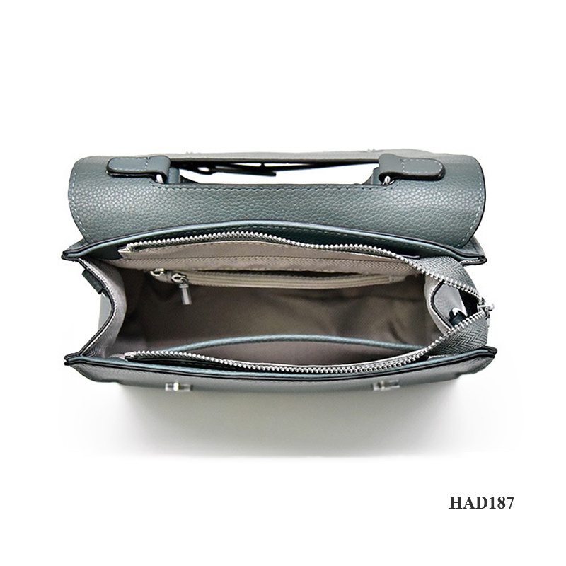 Samdo: Balo kiêm túi xách nữ da thật cao cấp  - Chính hãng Huada - thời trang công sở sang trọng, đi làm đi chơi HAD187