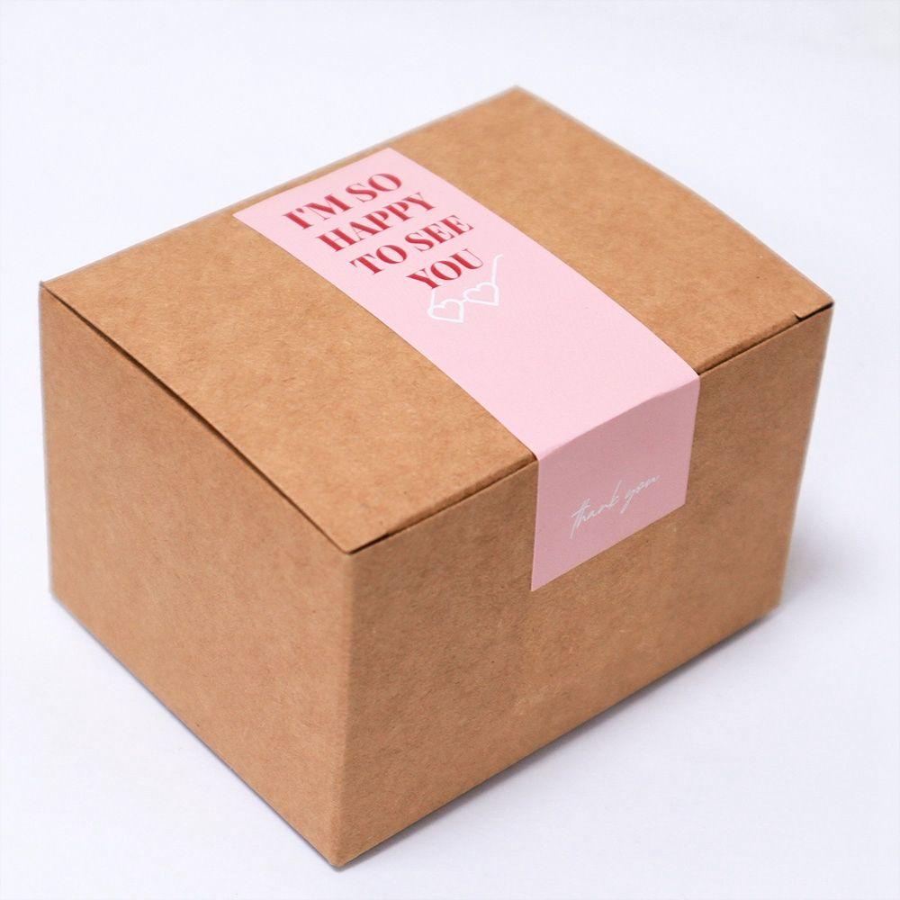 Nhãn Dán Trang Trí Gói Quà In Chữ Thank You Độc Đáo DIY