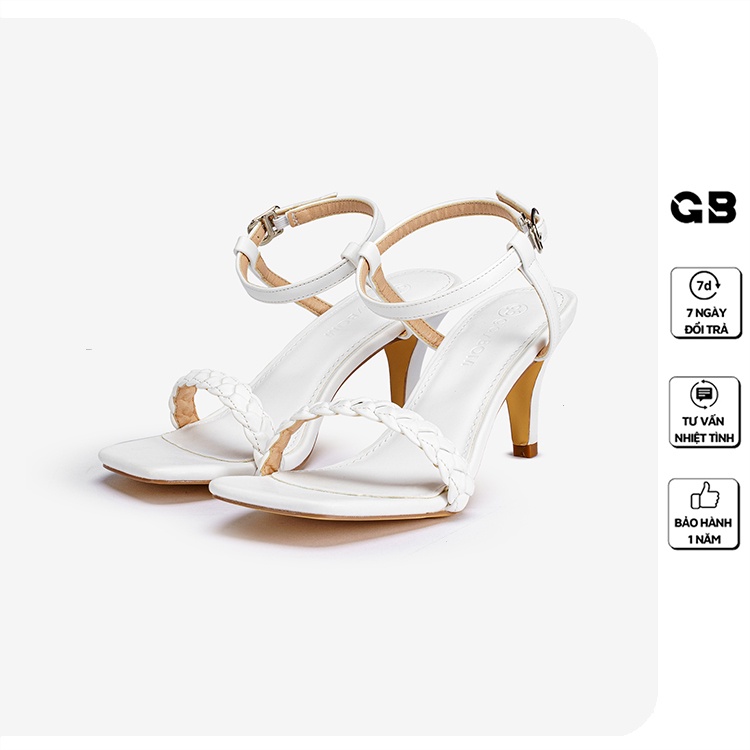 [Mã WABRMH99 giảm 12% đơn 99K]Giày Sandal Cao Gót giayBOM Quai Đan Gót Trụ Cao 5 cm GB00143