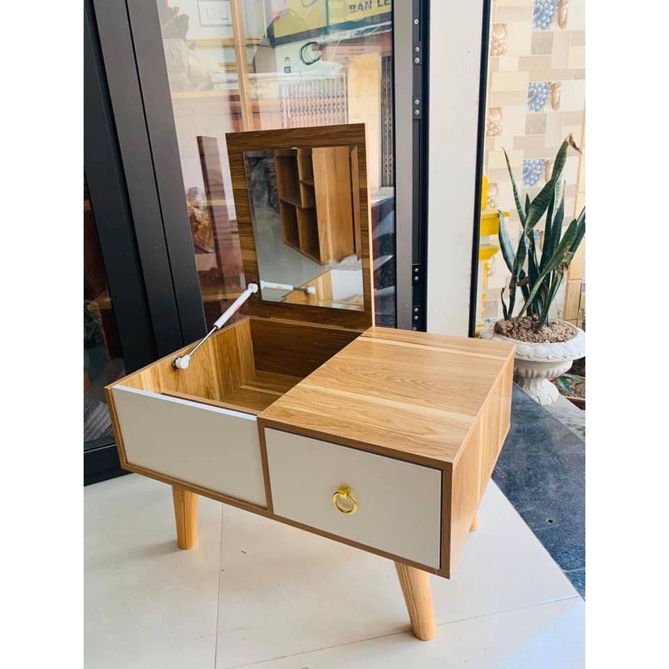 NOWSHIP Bàn Trang Điểm Để Cạnh Giường Bệt Tiện Ích