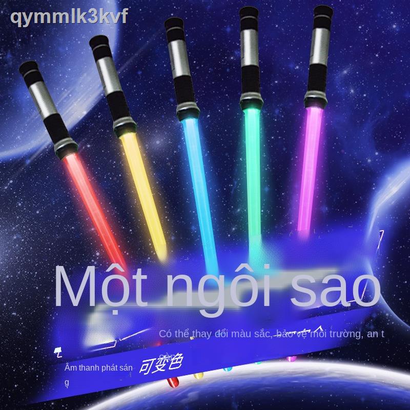 ♝✽Đồ chơi trẻ em dao kiếm cậu bé thanh phát sáng laser súng điện ban nhạc âm rộng nhựa