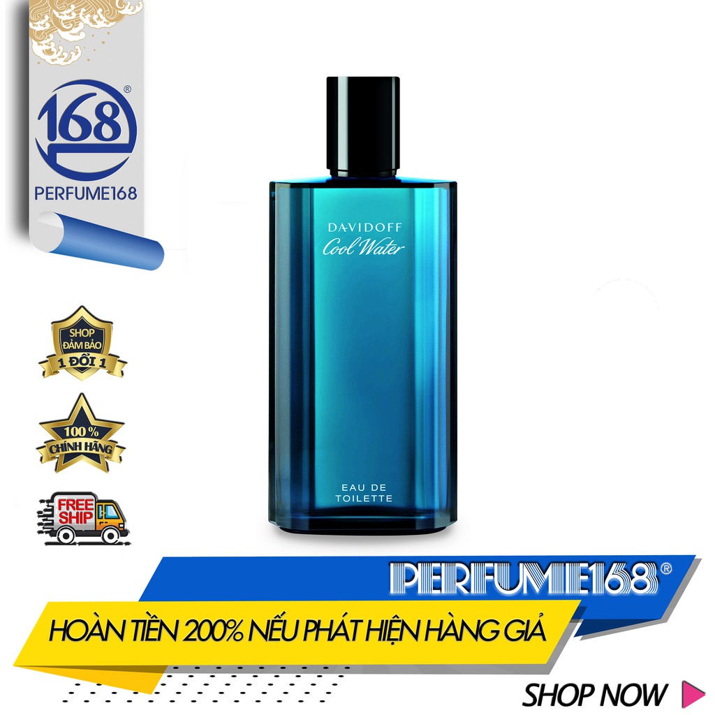 Nước hoa nam, Davidoff Cool Water Men 125ml, [Authentic], Nước hoa chính hãng, Perfume168