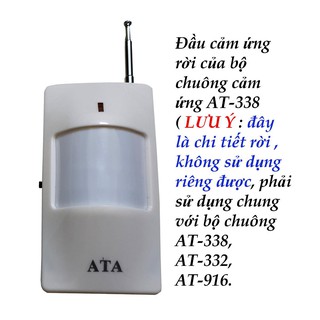 Đầu cảm ứng hồng ngoại của bộ chuông báo khách ATA AT-338