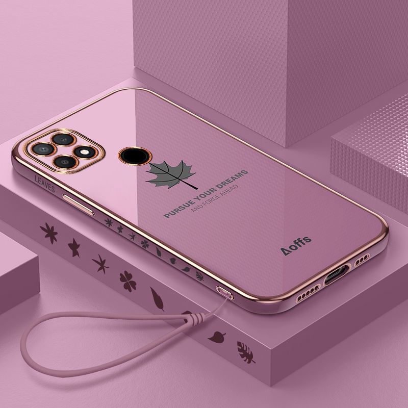 Ốp Điện Thoại Mềm Họa Tiết Lá Phong Dành Cho oppo A52 A92 A53 2020 A5 A3S A12E oppo A15 A15S F9 A7 A5S A12 A54 A16K