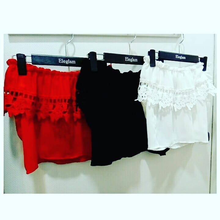 Áo croptop bẹt vai Active xuất xịn