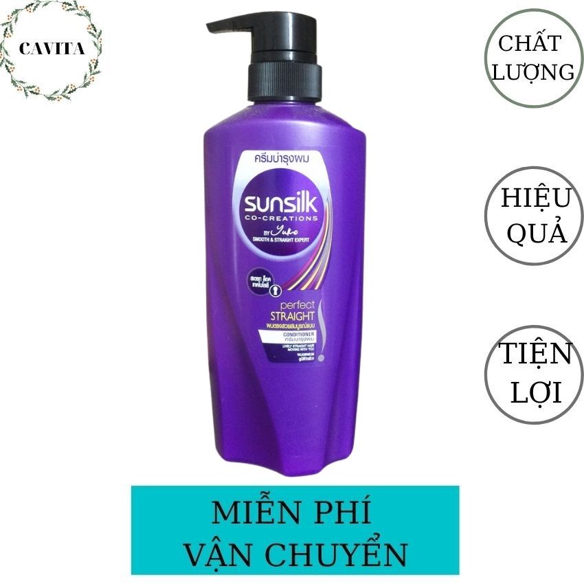 Dầu Gội Sunsilk Mềm Mượt 400ml-450ml Thái Lan CAVITA giúp nuôi dưỡng tóc dài, dày, óng mượt suốt ngày dài