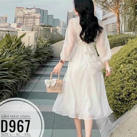 Đầm maxi big size voan đẹp từ 60kg-90kg