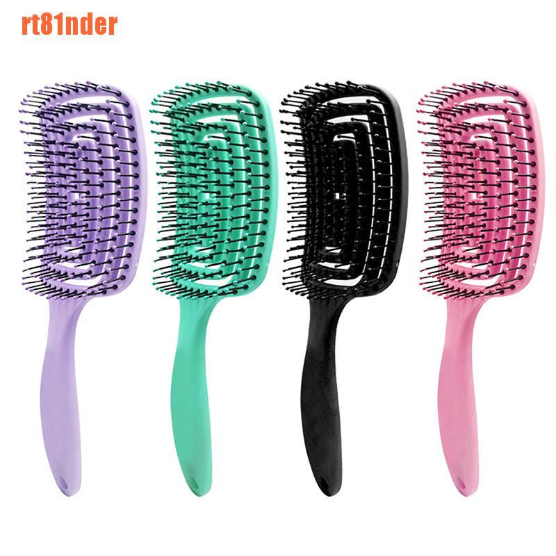 [Hàng mới về] Lược chải tóc massage da đầu bằng nylon dành cho phụ nữ Rt81