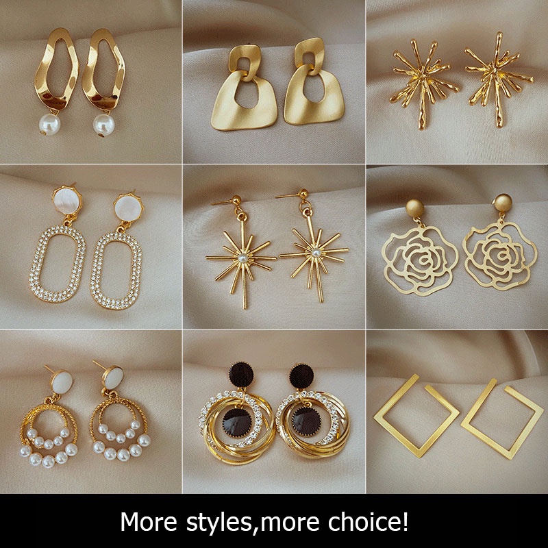 Bông Tai Dáng Dài Phong Cách Retro Thời Trang Cho Nữ