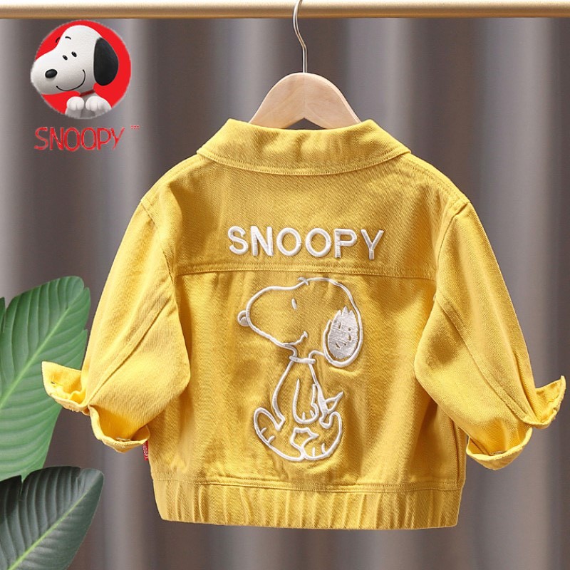 Áo khoác jean snoopy siêu đáng yêu lun ( hàng Qc)