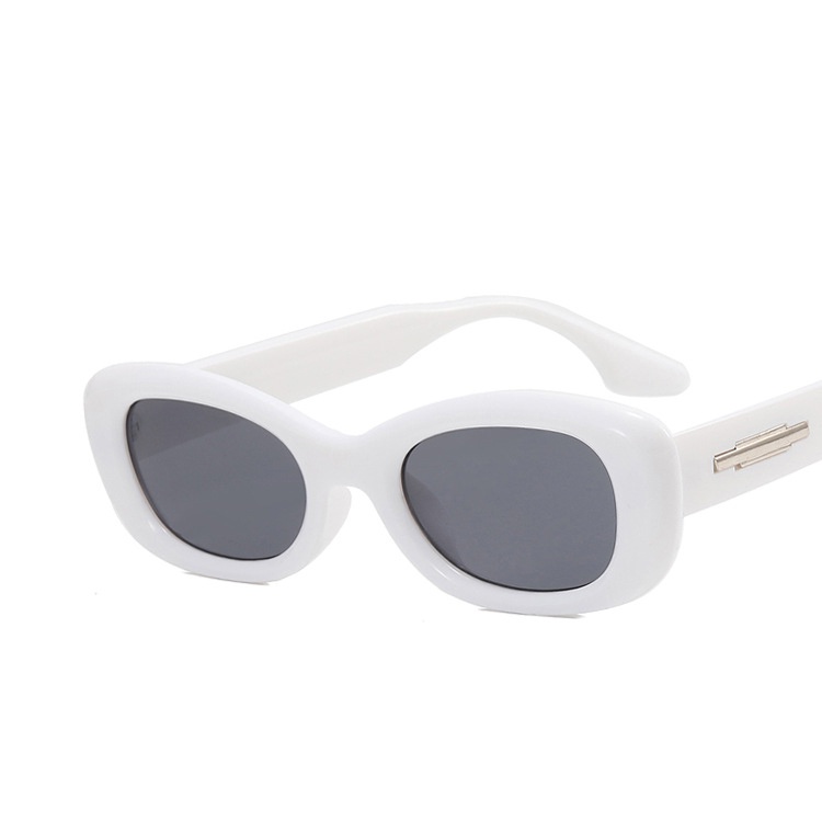 COD Kính Mát Gọng Oval Nhỏ Chống Tia Uv Phong Cách Retro Thời Trang Cho Nữ
