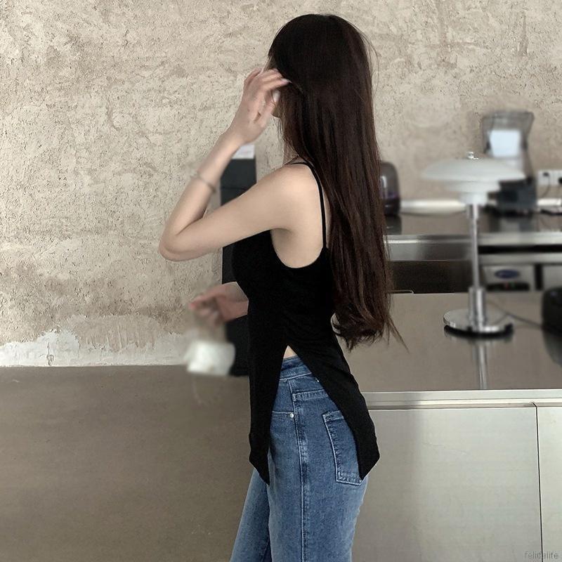 Áo Tank Top Màu Sắc Đơn Giản Thời Trang Mùa Hè Cho Nữ