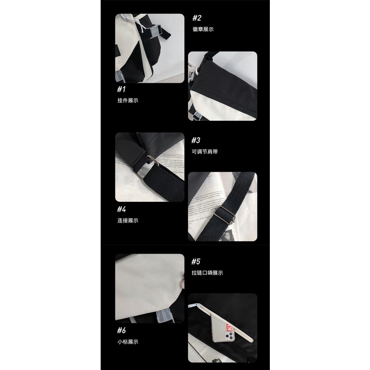 Túi Đeo Chéo Vai Xiao Hutao Zhongli Kazuha Cá Tính Tartaglia Childe Dễ Thương Yae Miko Qiqi