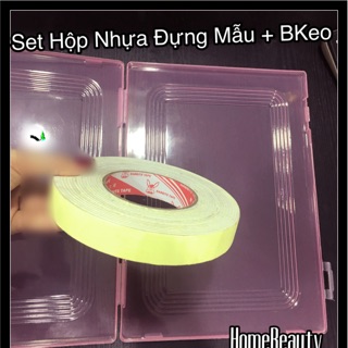 Set 1 Hộp Nhựa Đựng Mẫu+1 Băng Keo