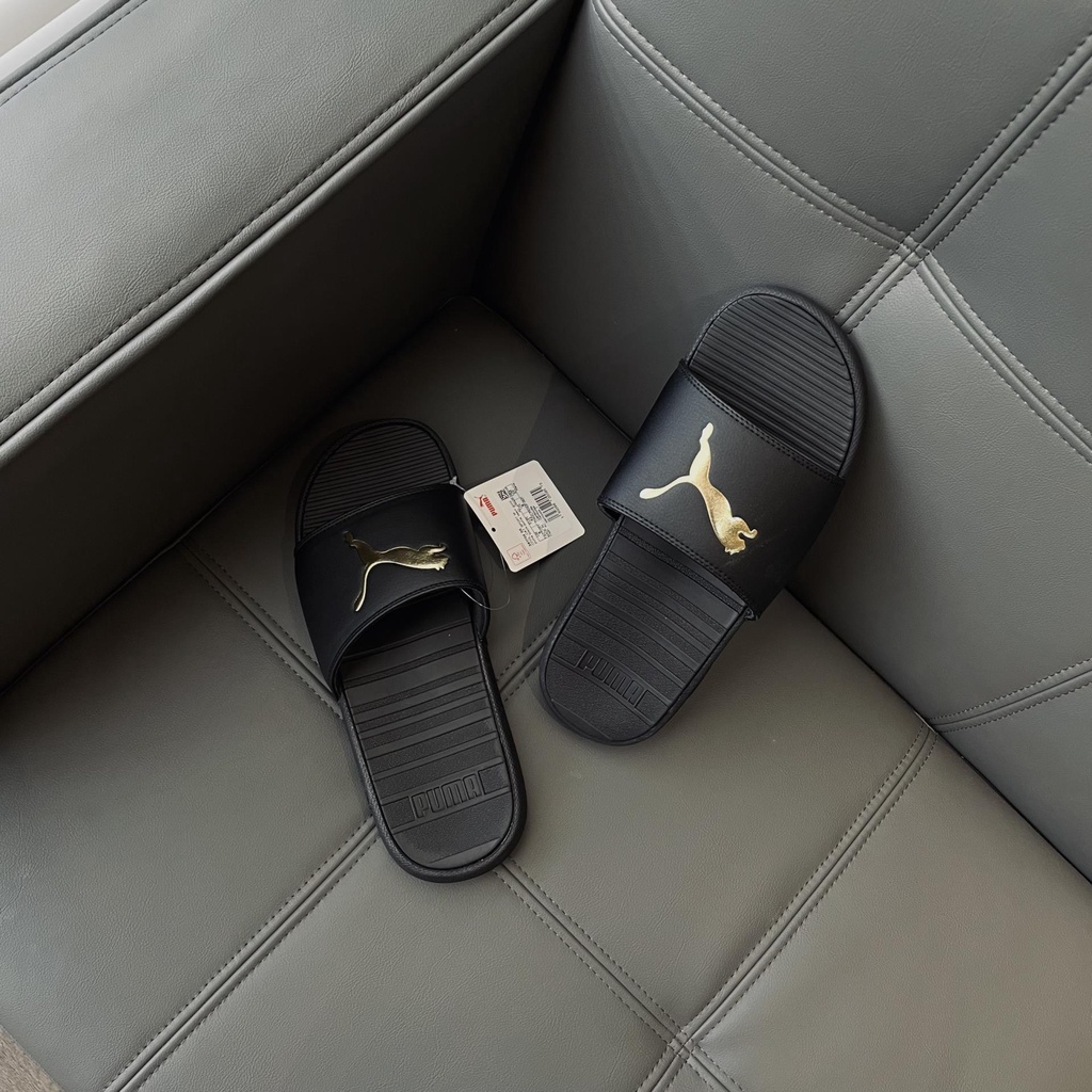 [CHÍNH HÃNG] DÉP PUMA COOL CAT - ĐEN VÀNG - *BLACK/GOLD* - Code: 817044 05