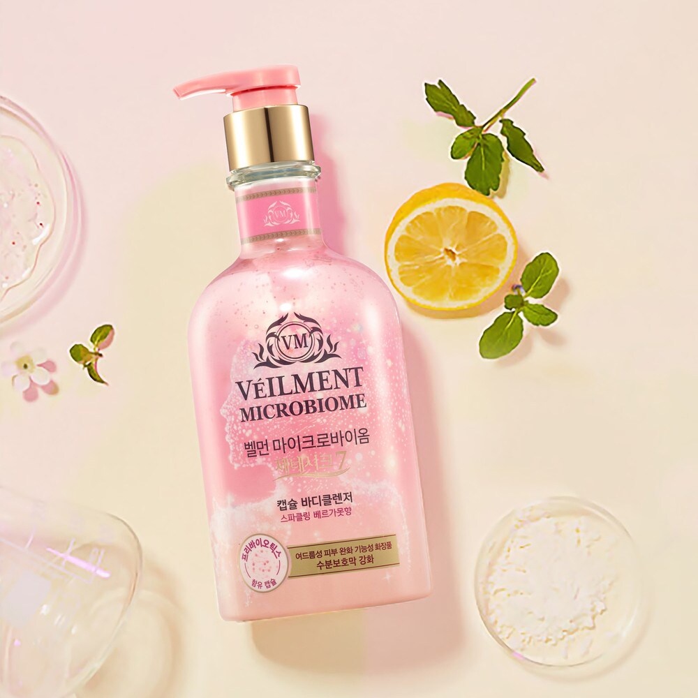 Sữa Tắm Hạt Veilment On The Body Microbiome Dưỡng Ẩm Và Làm Sáng Da Hương Sparkling Bergamot 600g