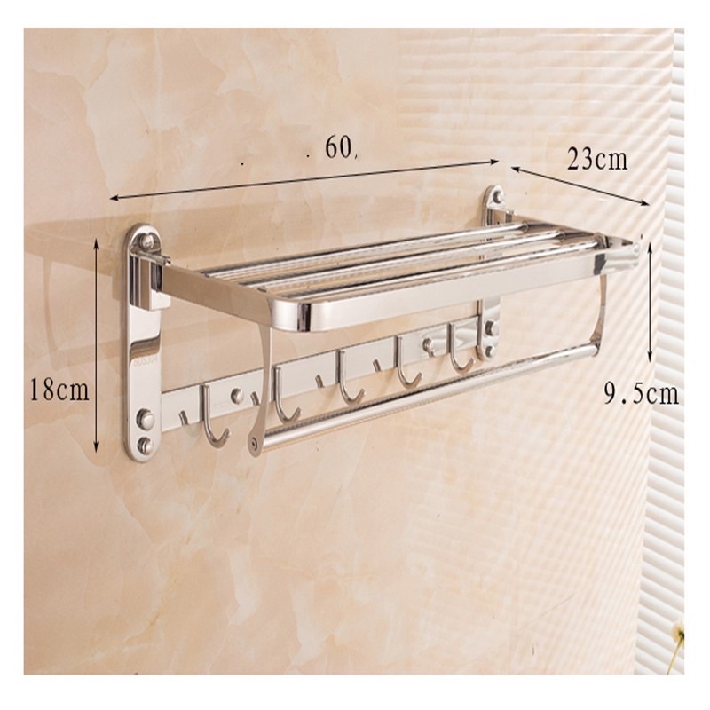 Giá treo khăn nhà tắm Inox 304 (Giàn Vắt Khăn)