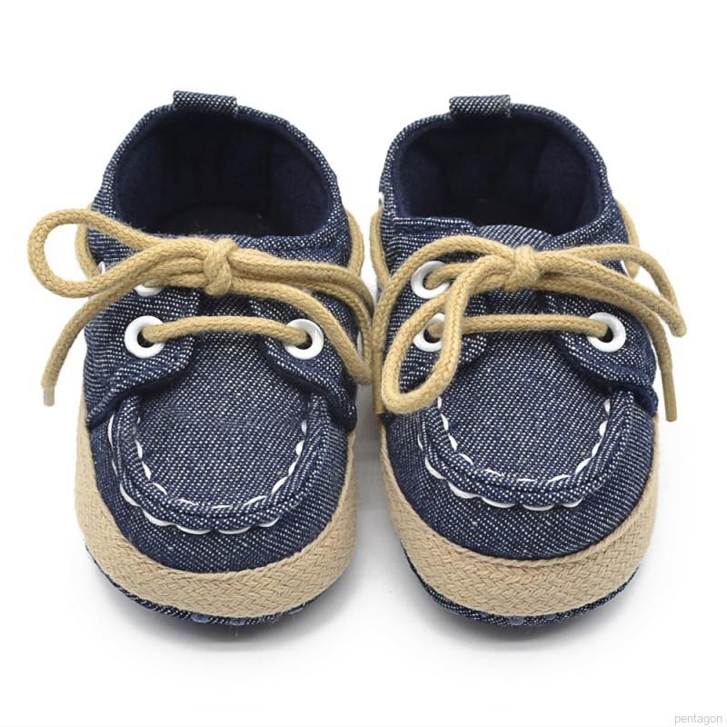 Giày đế mềm phối dây xinh xắn cho bé sơ sinh 0-18 tháng