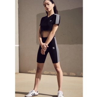 [full tag code] Set tập gym Adidas: áo croptop & quần legging
