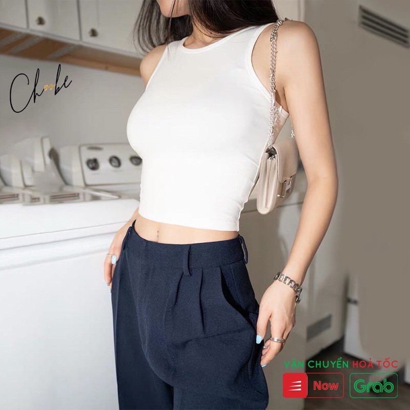 [Mã FAMAYWA giảm 10K đơn 50K] 🌵🌵Áo croptop 3 lỗ cổ tròn đơn giản, cá tính🌵🌵 thời trang mùa hè | BigBuy360 - bigbuy360.vn