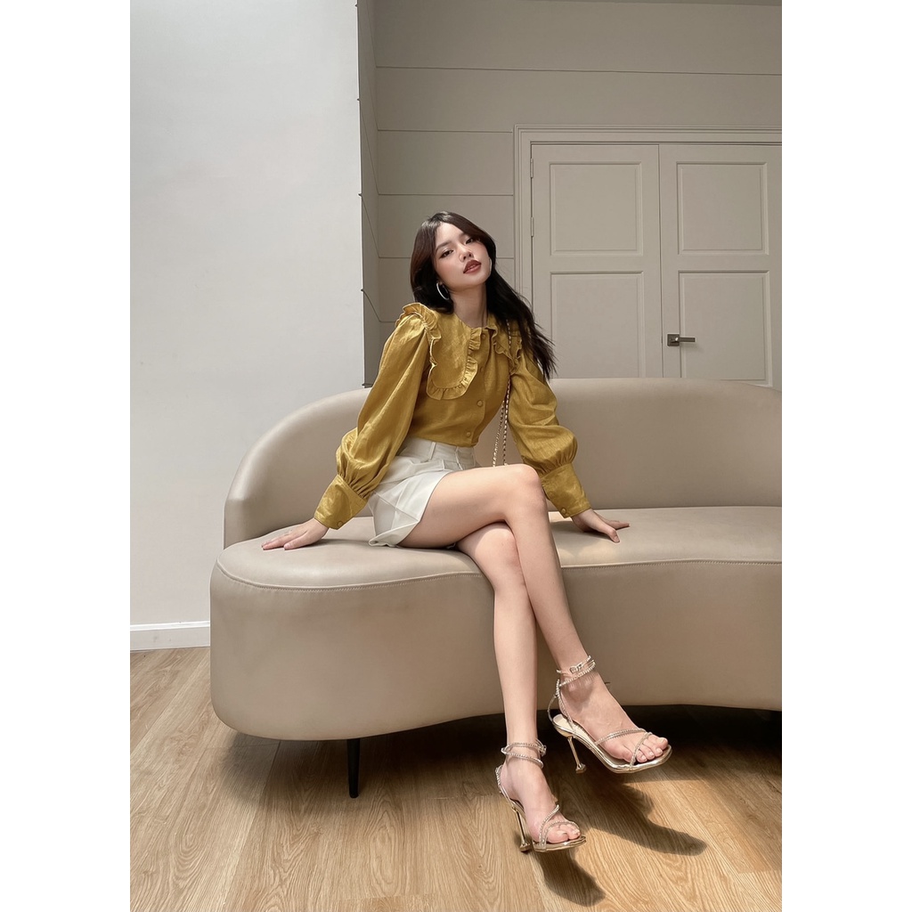 TUBYCATU | Áo sơ mi cổ bèo yellow