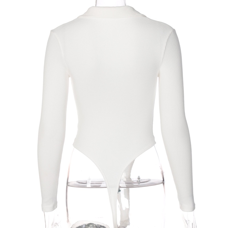 Bộ áo liền quần tay dài cổ chữ V quyến rũ cho nữ | BigBuy360 - bigbuy360.vn