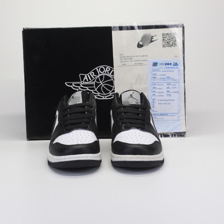 Giày jordan cổ thấp màu đen trắng, giày jd panda thấp hàng cao cấp, full size 36-43 | BigBuy360 - bigbuy360.vn