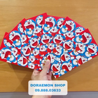 Bộ 10 Bao Lì Xì Dài Doremon Doraemon