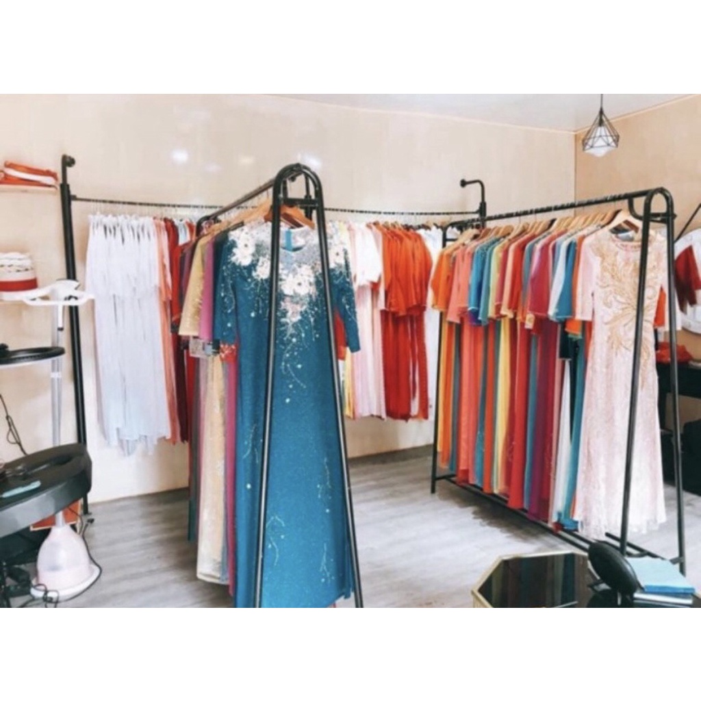 kệ treo quần áo chữ A treo váy cưới 1 tầng cao 1m8 dài 1m5-giàn treo thông minh