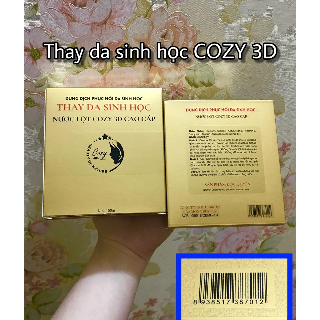 [set 2 tay + cổ] thay da sinh học - lột da trắng da COZY 3D | BigBuy360 - bigbuy360.vn