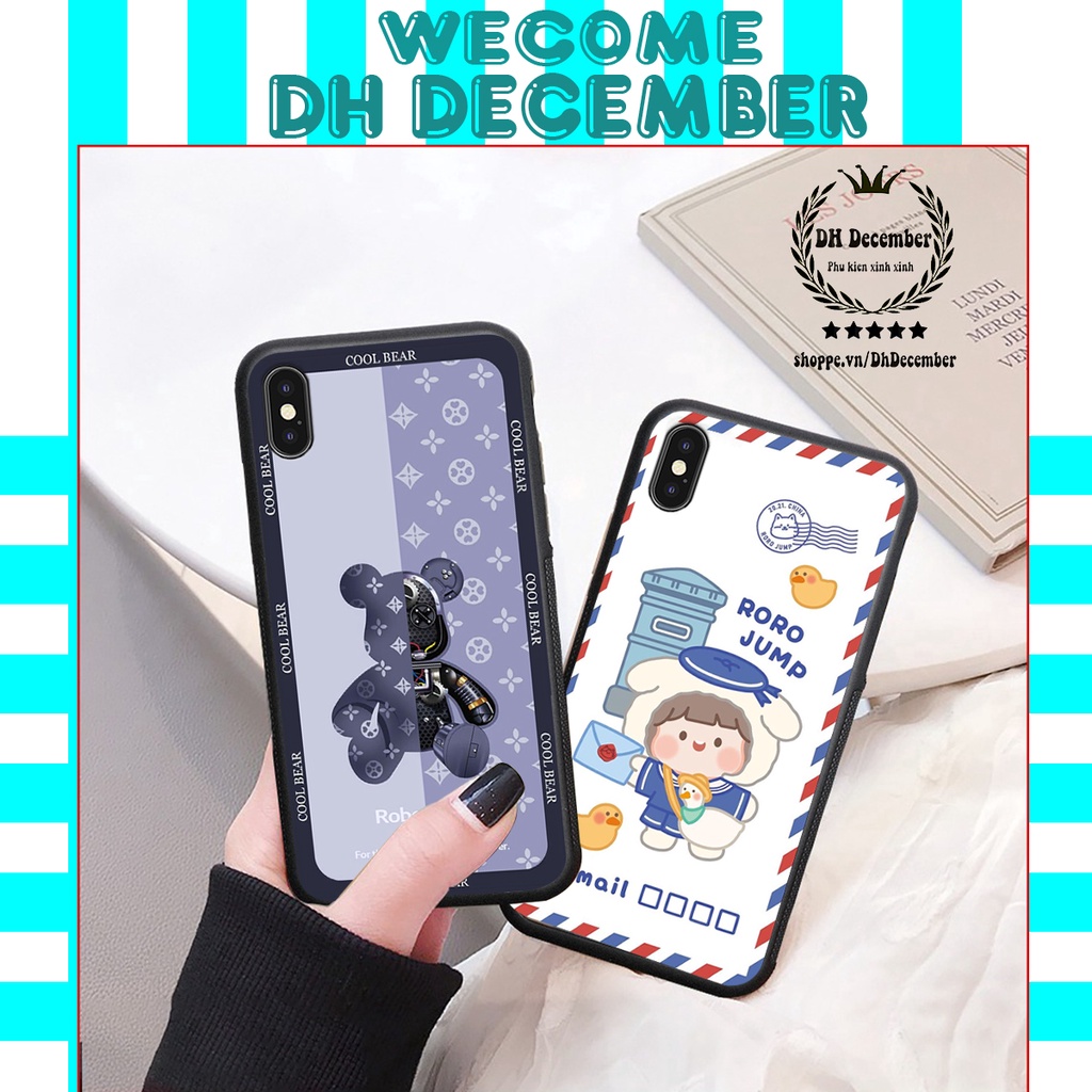 Ốp lưng IPHONE X / XS / XS MAX  in hình 3D gấu mới nhất - sang - chảnh - ĐẸP- BỀN
