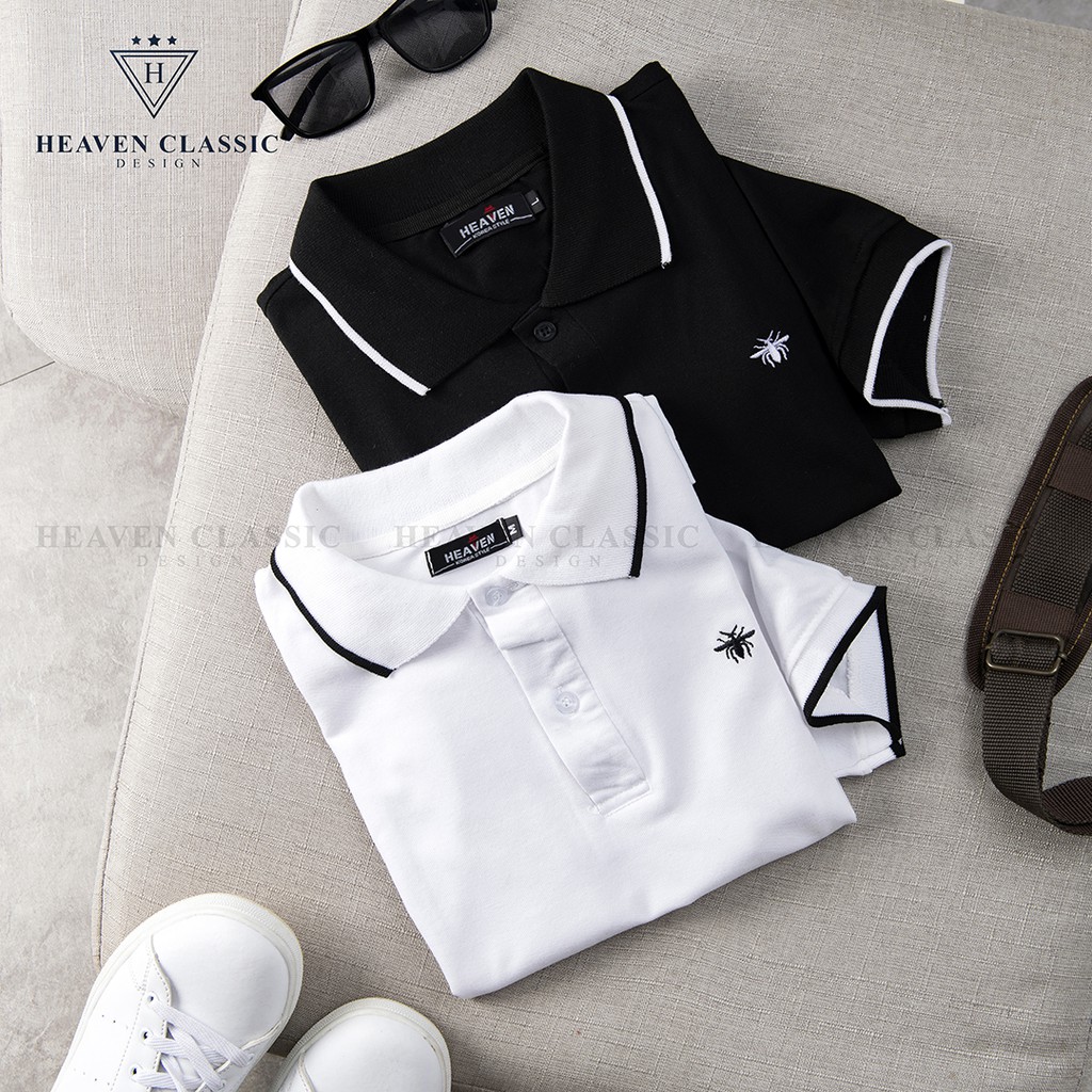 ⚡Áo Polo Nam thêu ong ⚡ 2 màu cực đẹp, hàng chính hãng Heaven